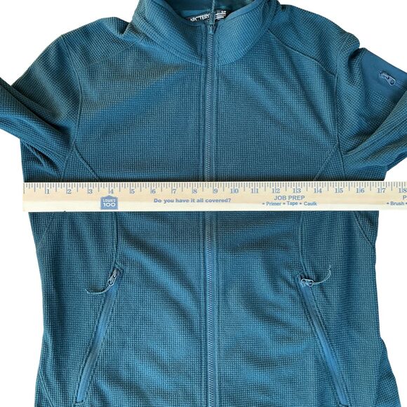 Arc'teryx Womens Delta LT Jacket Size S Aqua Waffle Knit Thermal Full Zip Sports - Picture 13 of 14